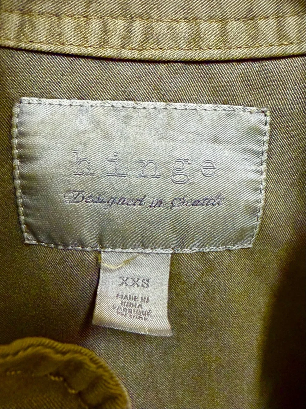 hinge Olive Utility Drawstring Jacket - Picture 2 of 10